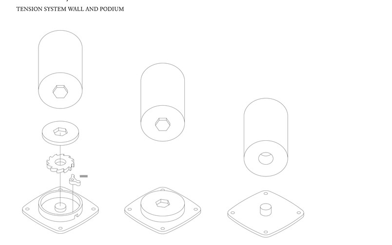 Wall and Podium Tension System
