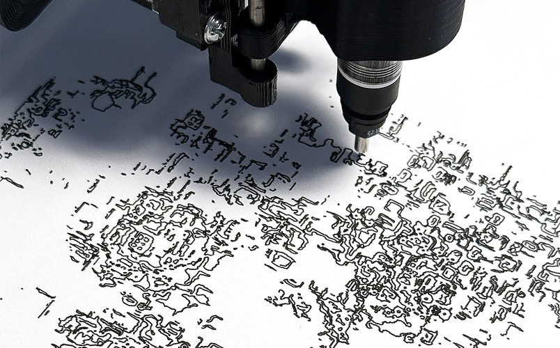 Plotting of Panda image processed through DFT.