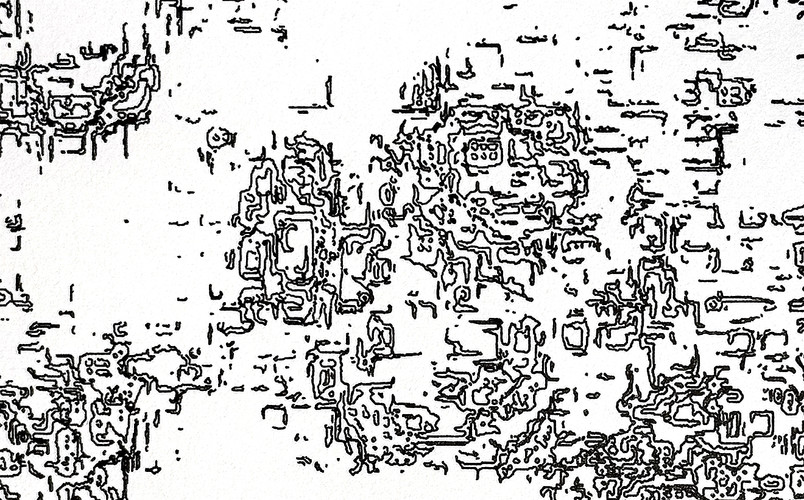 Plotting of Panda image processed through DFT.