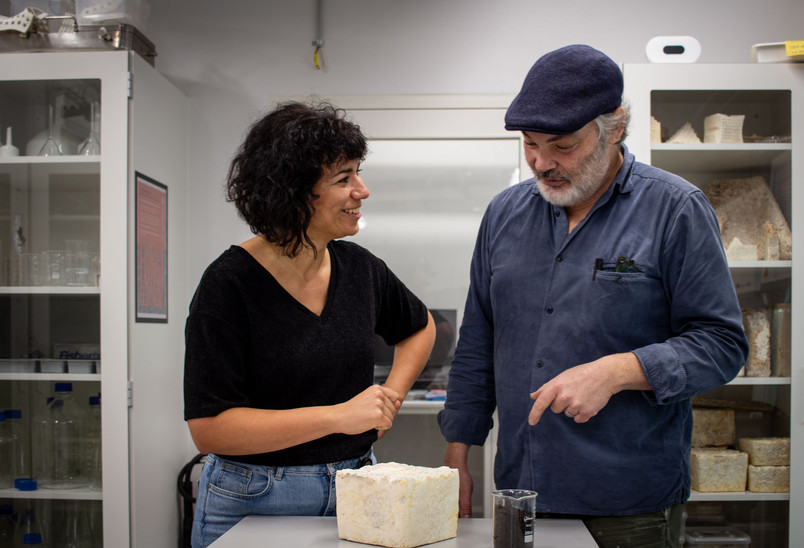 At the Royal Danish Academy, diverse disciplines and perspectives come together. Two of their representative, associate professor and microbiologist Michela Gambino, and professor of architecture Phil Ayres, share one thing: a fascination with fungi.  Michela Gambino works at the Institute of Conservation, focusing on preventing fungi from degrading cultural and natural heritage, while Phil Ayres is affiliated with the Institute of Architecture and Technology, exploring fungi as a building material in his r