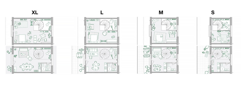SMLXL Apartments Plan Drawings