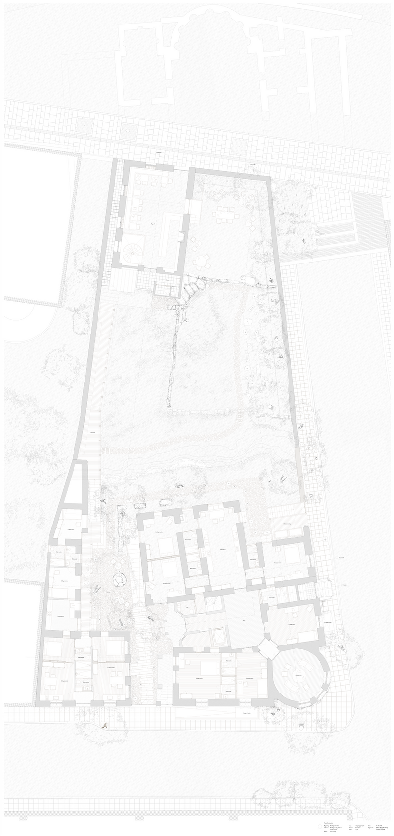 1:50 ground floor plan, Project drawing