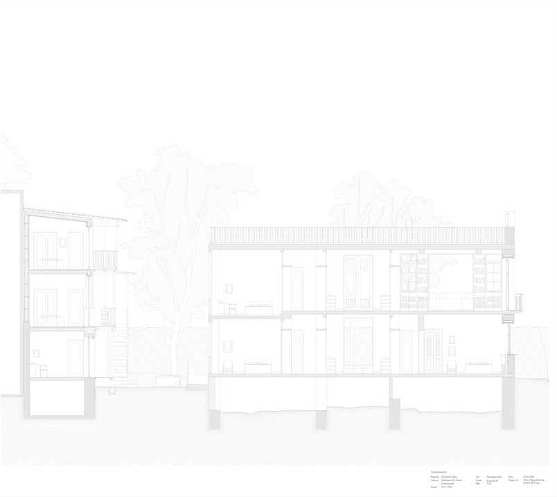 1:50 section B, Project drawing