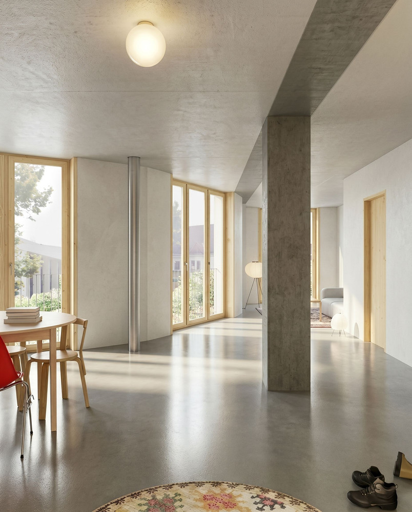 Interiør visualisering av hjørnebolig