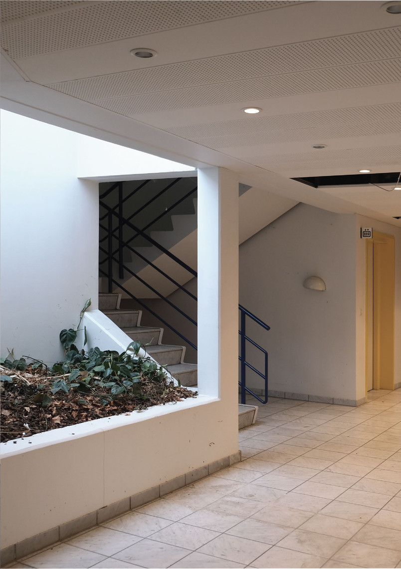 Interiør i kontorbygning