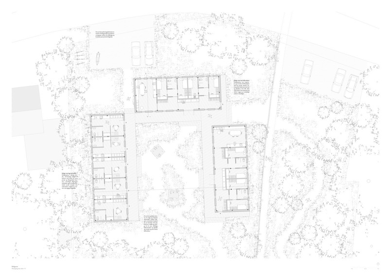 Boliger plan m. udeområde