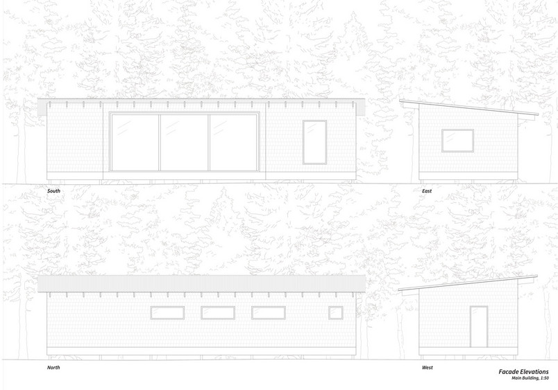Facade Elevations - Main Building, 1:50