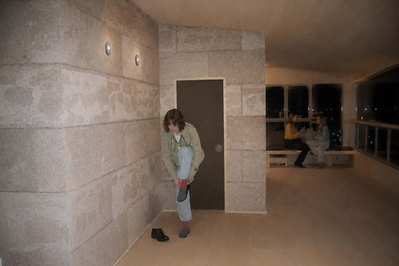 in hallway