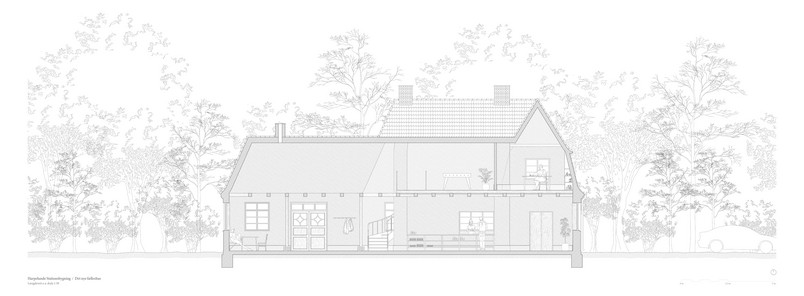 Stationsbygning længdesnit