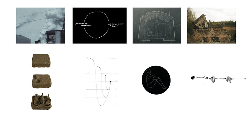 Exploration of three typologies: mine, bunker and ruin