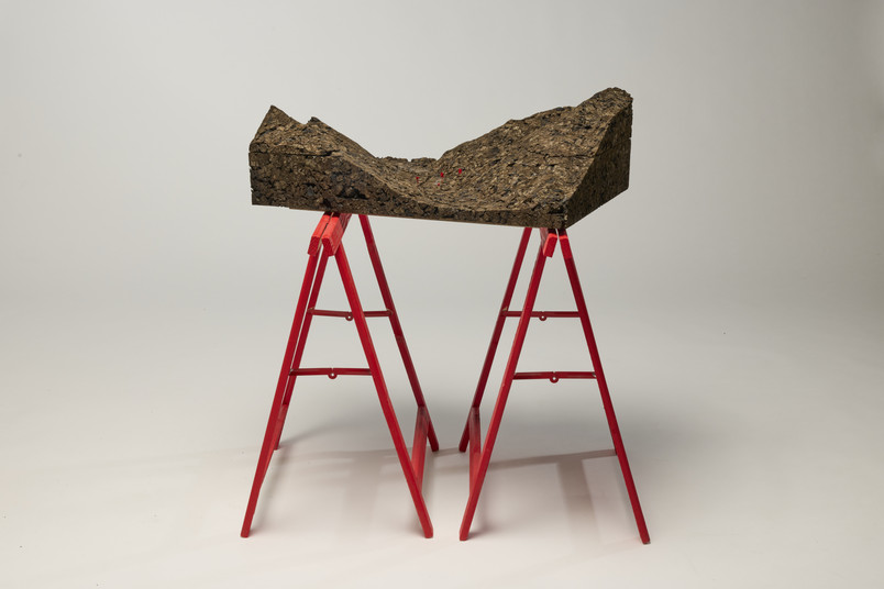 model out of cork of the mountain