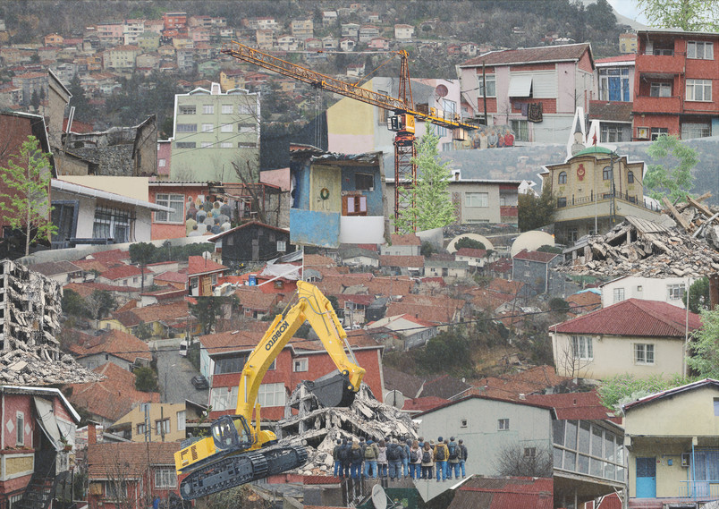 COLLAGE, FORCED DEMOLITION IN KÜÇÜK ARMUTLU In 2015