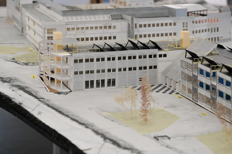 Arbejdsmodel, Samlede indgreb i bygningen, 1:100