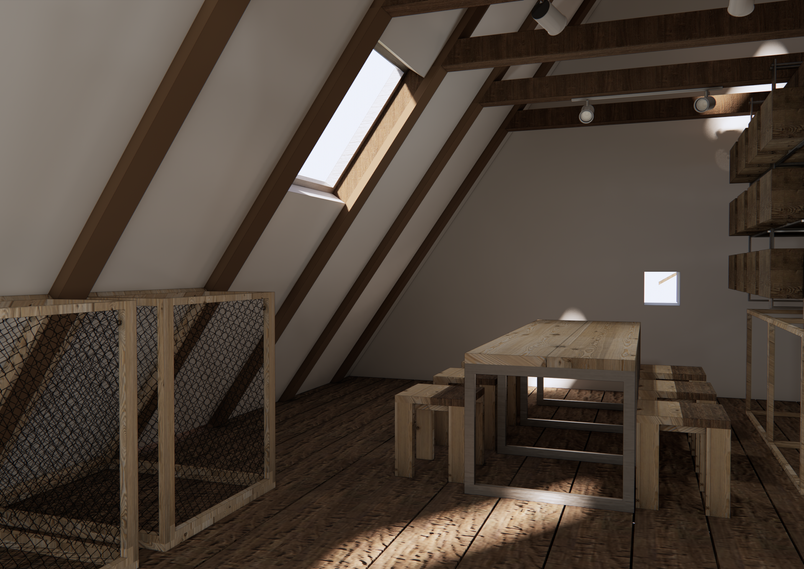 Corner of the workshop area