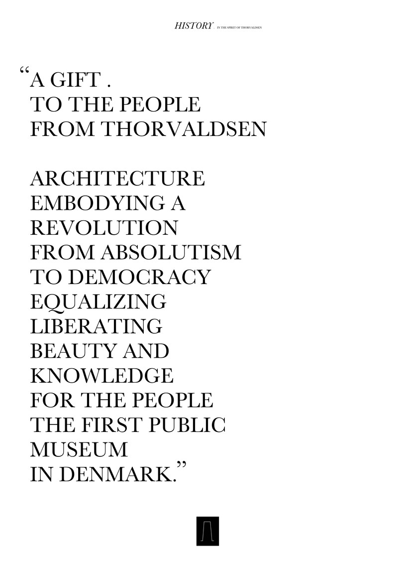 HISTORY . PORTIKUS  .  THORVALDSENS MUSEUM  . A SPATIAL DESIGN CONCEPT 