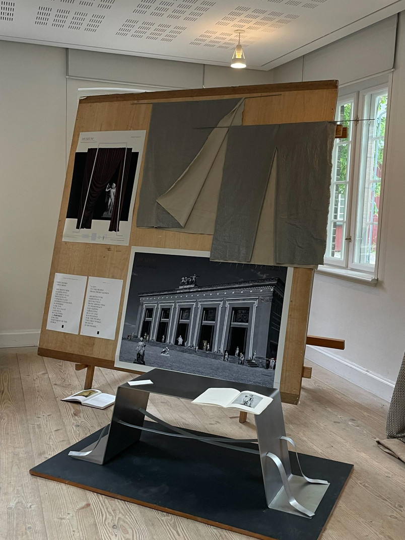 PORTIKUS  .  SPATIAL DESIGN CONCEPT . 2026 .  TO THORVALDSENS MUSEUM . BY JOSEFINE HELL 