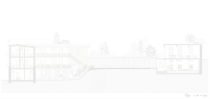 1:50 section D, Project drawing