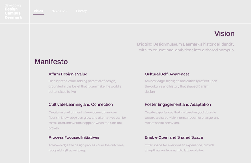 Manifesto & Vision