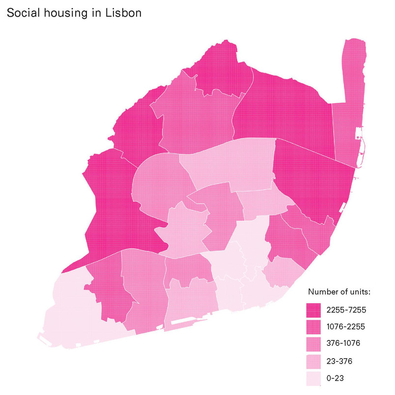Mapping of social housing in Lisbon 