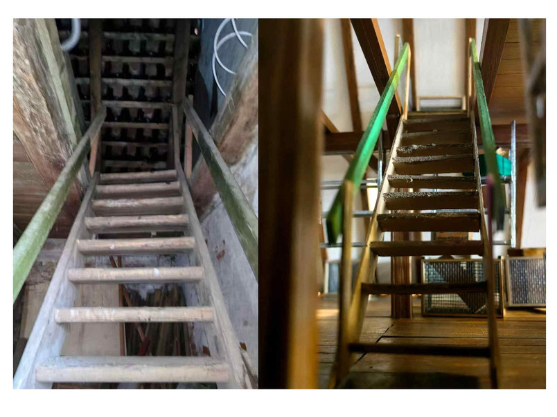 The old staircase which found in GF