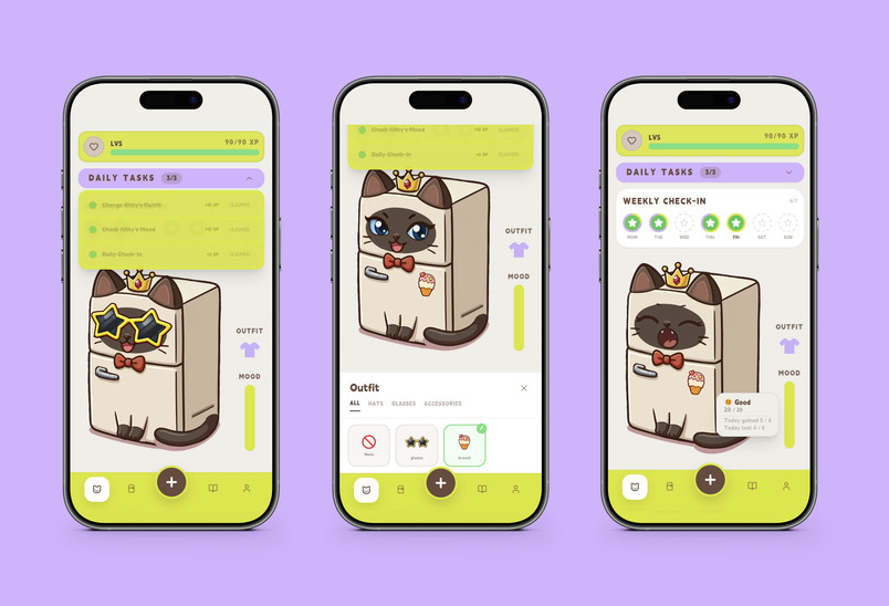 Fridge Cat Home Interface