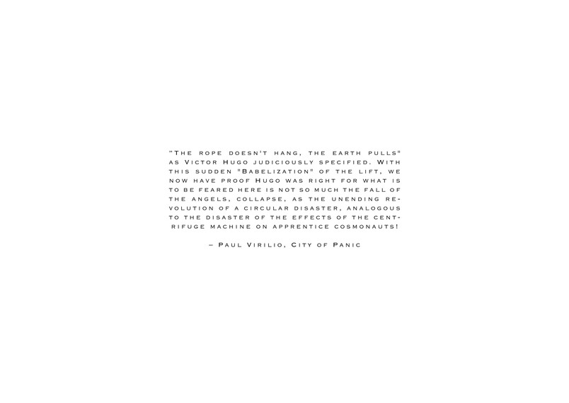 quote by paul virilio, city of panic