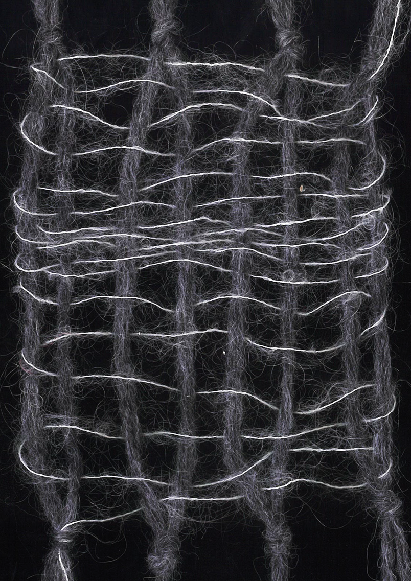 Woven analytical sample for Case C illustrating care that is organisationally present but difficult to formalise or communicate. The fragile, loosely connected structure represents relational sustainability practices that remain only partially visible within compliance-oriented frameworks of documentation and verification.