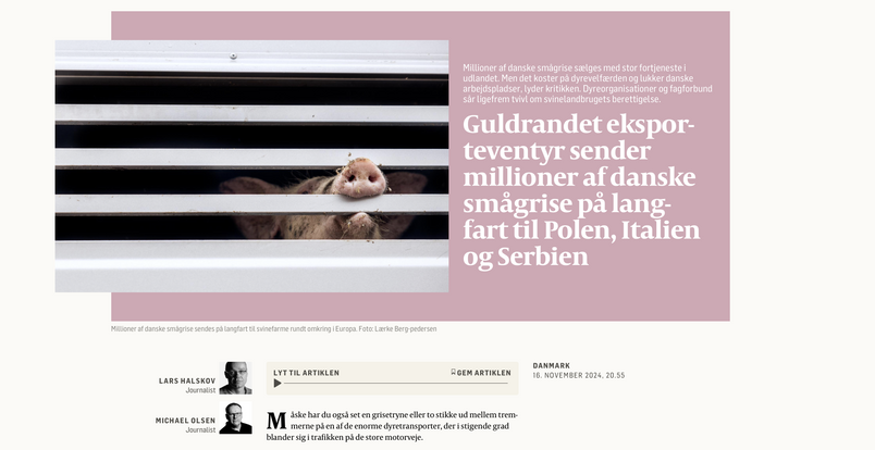 Newspaper articles and research projects that have, among other things, informed the project.