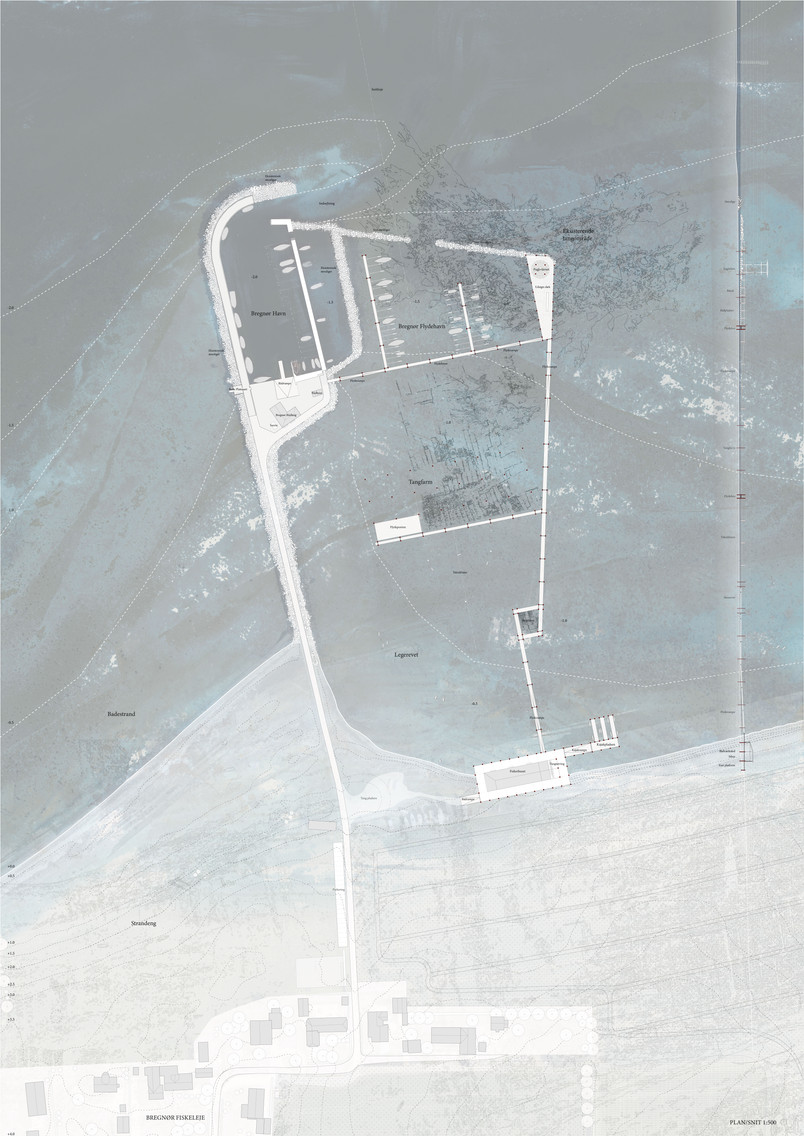 Bregnør Havn, plan 1:500