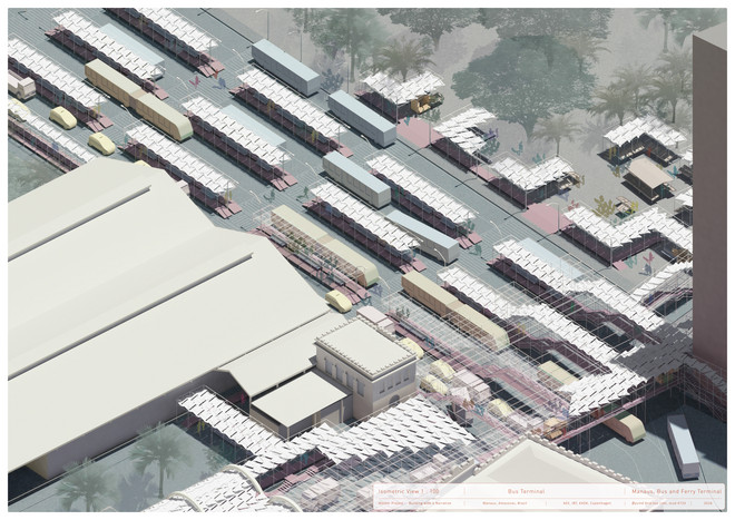 Isometric View, Bus Terminal Area