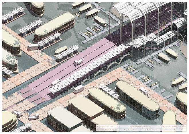 Isometric View, Harbour and Docking Area