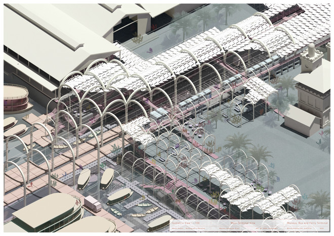 Isometric View, Main Terminal Area