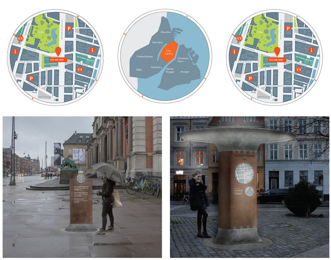 Arkitektstuderende Michaela Pihl og Camilla Stig har udviklet et designkoncept bestående af en satellit med digital skærm og kor