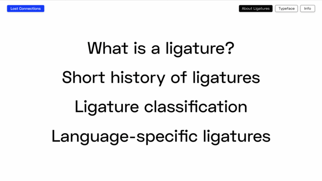 About ligatures