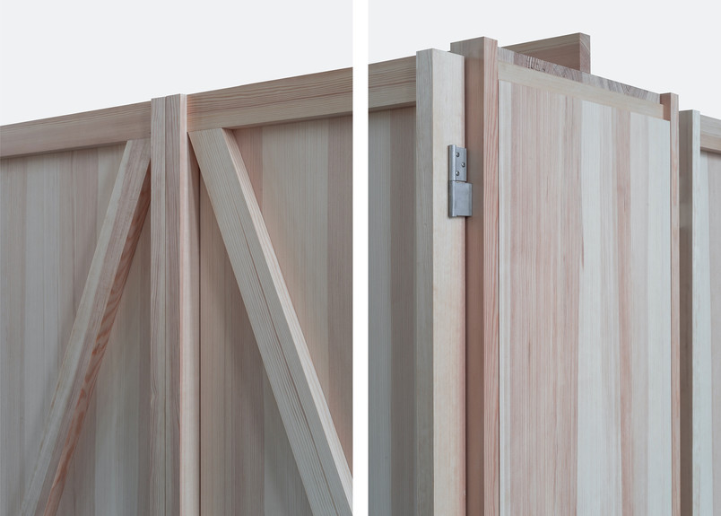 Wooden model, detail