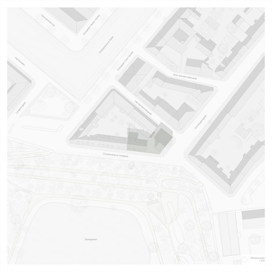 Projekt: Generasjonshjørnet - Gabriel Solheim - SITUASJONSPLAN 1:500 