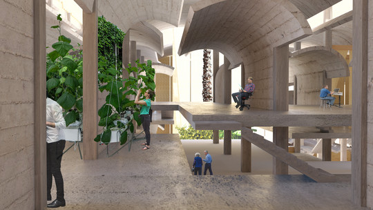 vertical farming and office
