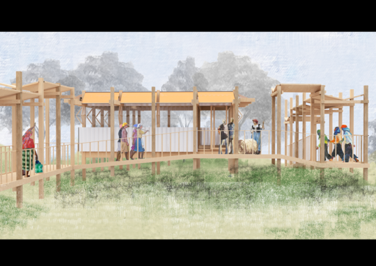 wood workshop - render