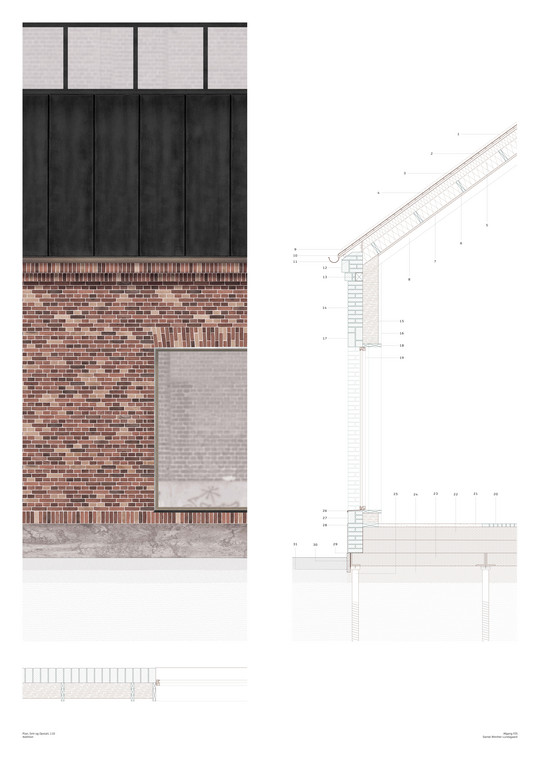 Addition, støberi - detalje 1:10