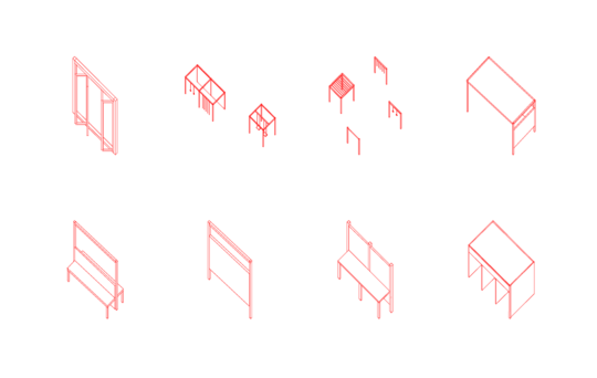 A selection of the variations of the structure