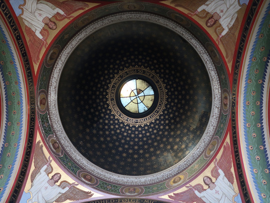 Hospital church interior 2025 - ceiling ornamentation