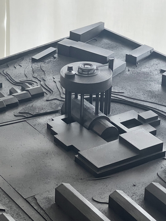 SITE MODEL, SCALE 1:500
