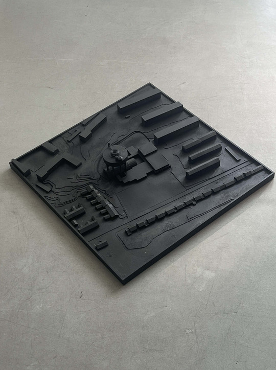 SITE MODEL, SCALE 1:500