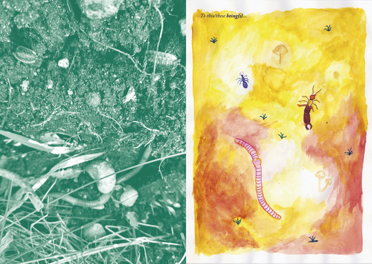 Spread from Spring zine 1/3