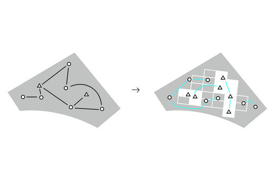 Design diagram: sports field with wetland