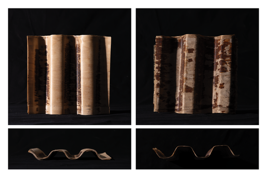 Corrugated wood