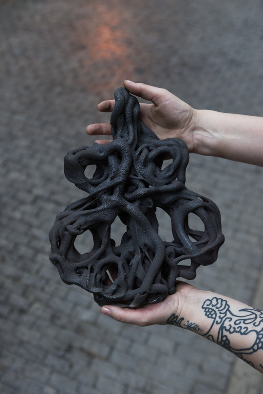 sculpted hot glass: Overgrowth
