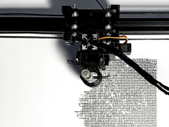 Plotter top view.