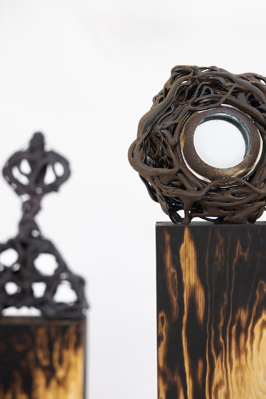 sculpted hot glass