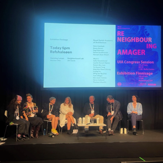 Panel on stage